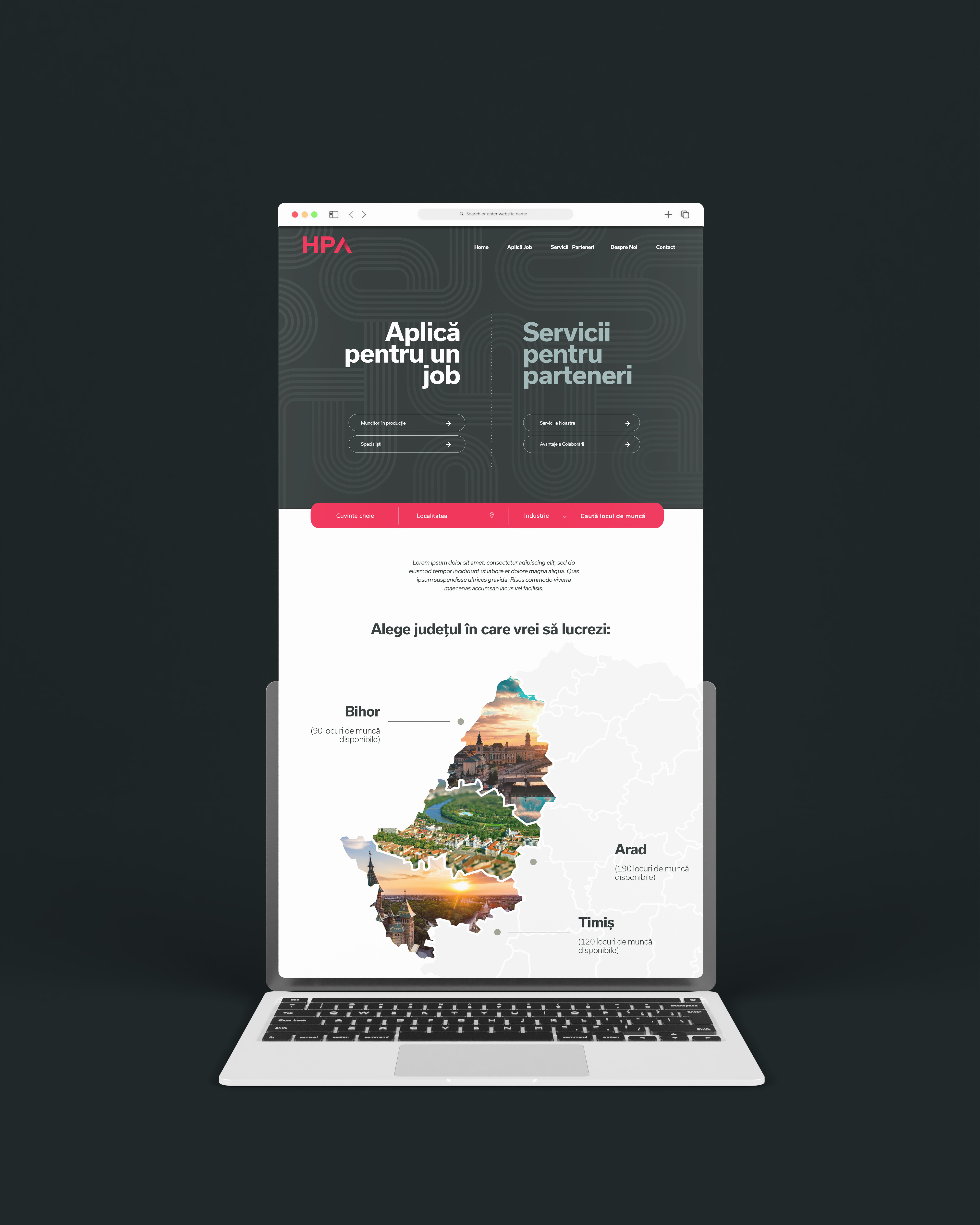 Website HPA România — design funcțional pentru recrutare și executive search, Invento Arad