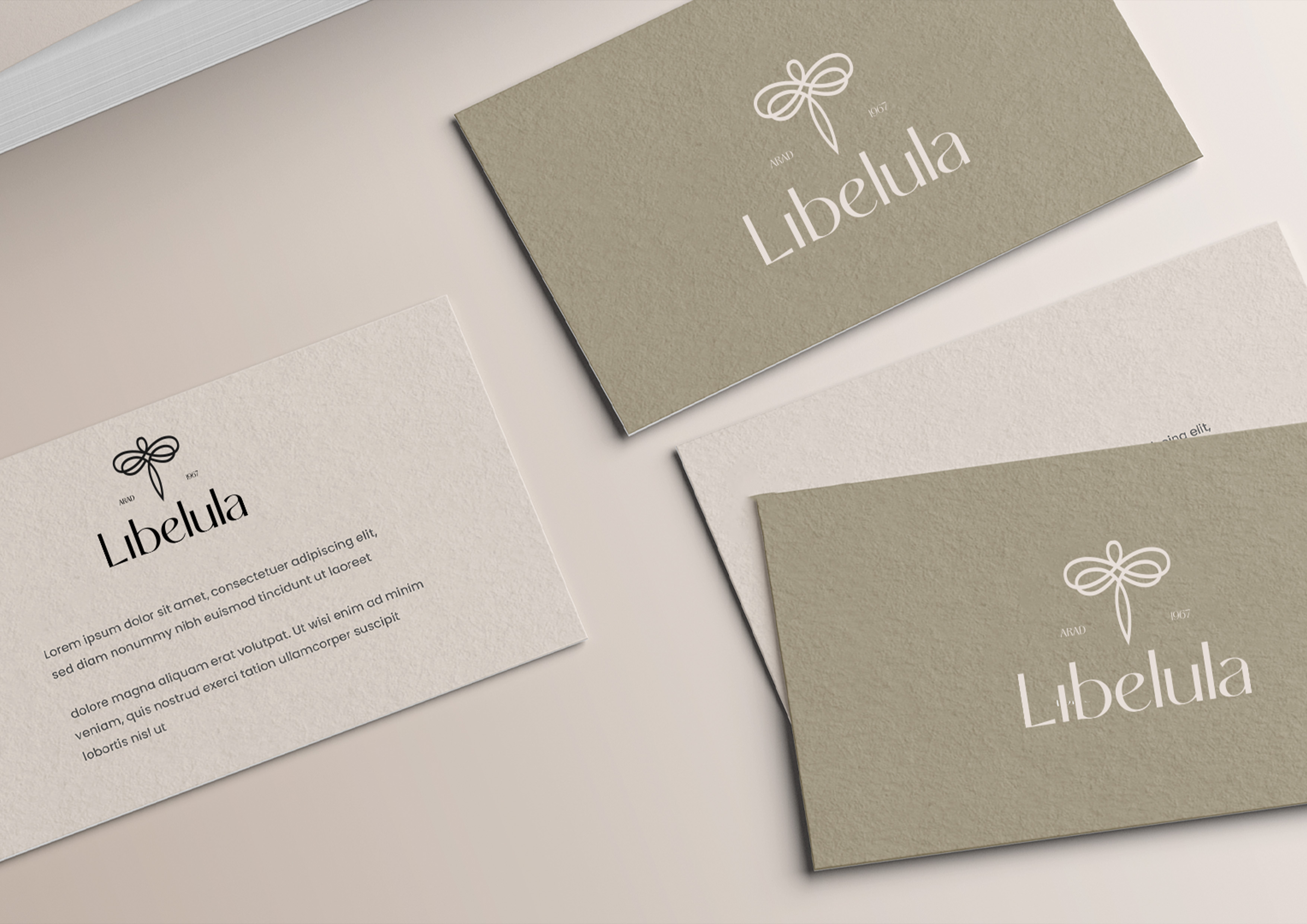 Sistem de brand Cofetăria Libelula Arad — materiale identitate vizuală, Invento